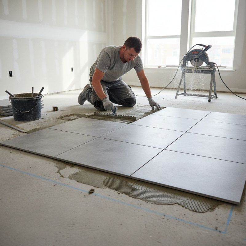 Mosaic Tile Floor Installation in Fredericksburg, VA