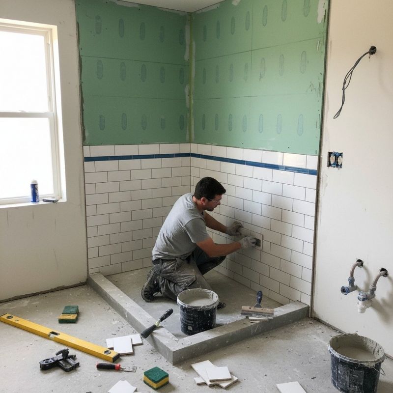 Tile Shower Pan Installation in Littleton, CO
